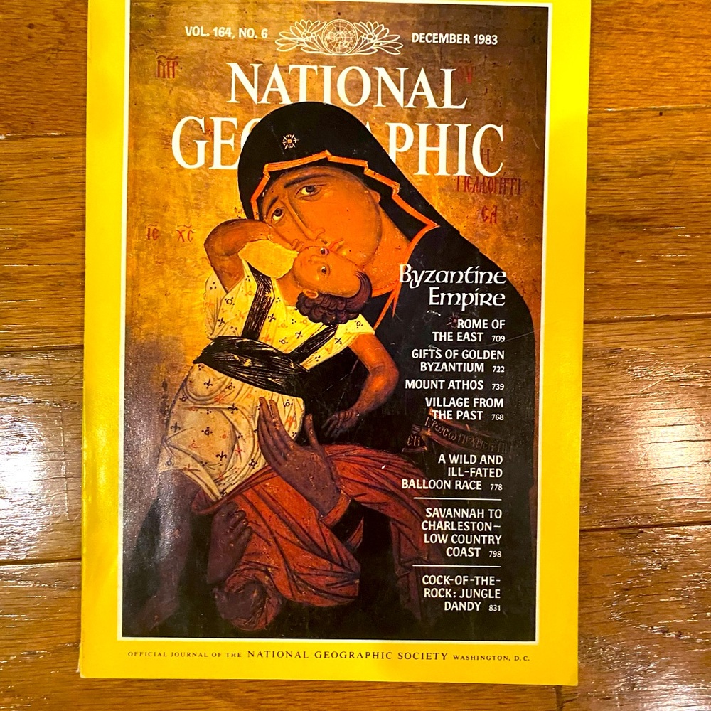 National Geographic vintage magazine